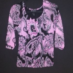 International concepts Paisley top